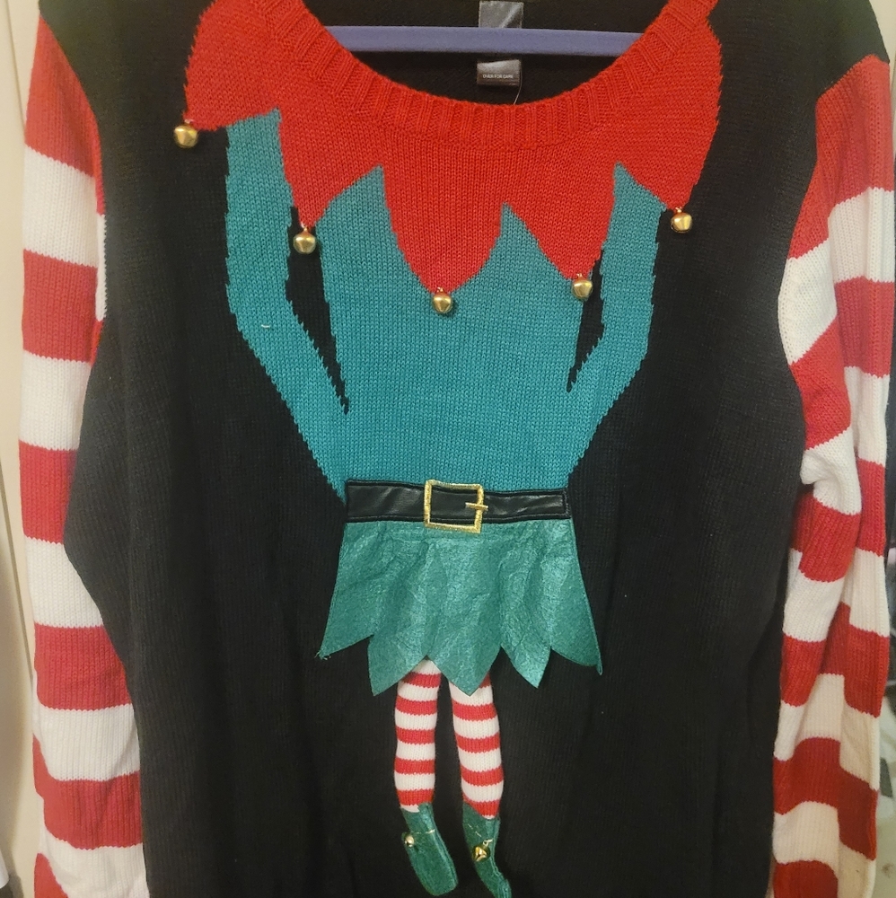 Plus sz Christmas Sweater Dress